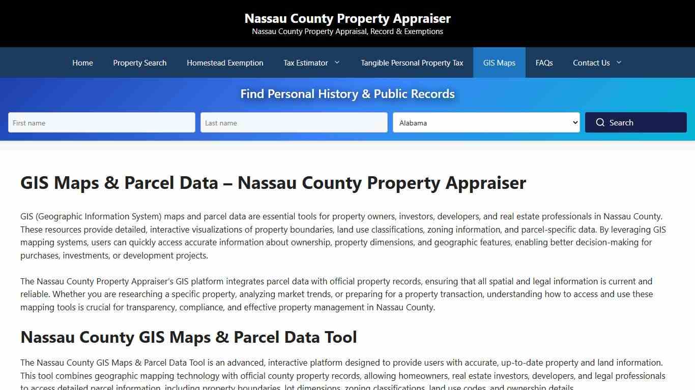GIS Maps & Parcel Data - Nassau County Property Appraiser